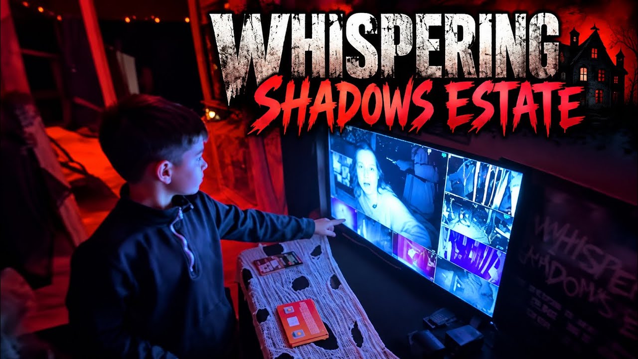 Original YouTube thumbnail: They Invited Us Into Whispering Shadows Estate! | Haunted House with My Kids