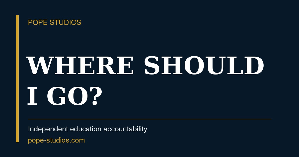 Mike Pope independent education-accountability reporting from Pope Studios